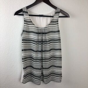 Express Womens Tank top, Black White Small Petite